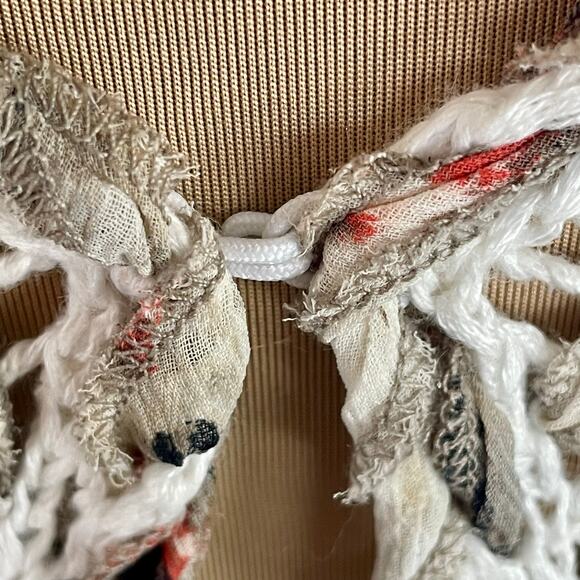 Zozo Crochet Cream Cardigan SMALL Linen Blend Beachy Coastal Boho Grannycore - Picture 7 of 9